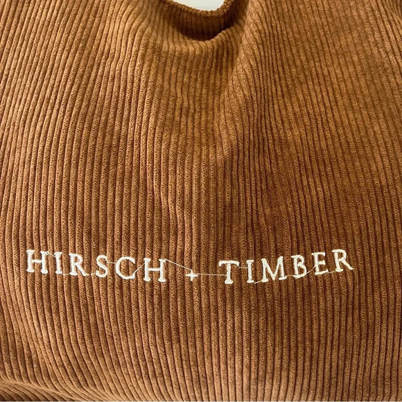EUC Hirsch + Timber Brown Corduroy Zip-up Tote Bag - Picture 4 of 9